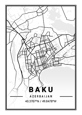 Baku Light City Map