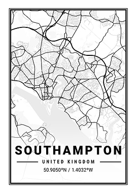 Southampton Light City Map