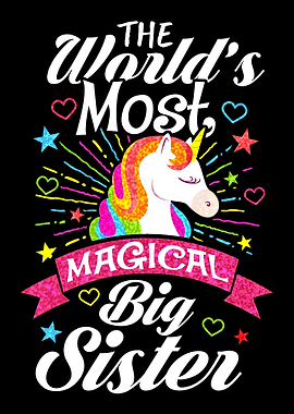 Cute Magical Unicorn Sis