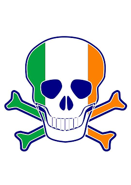 Irish Flag Skull