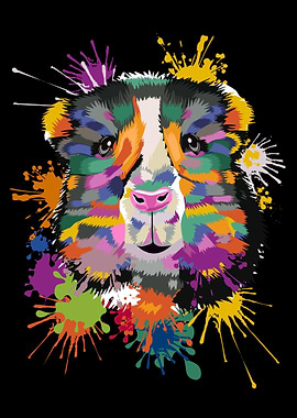 Guinea Pig Paint Splashes