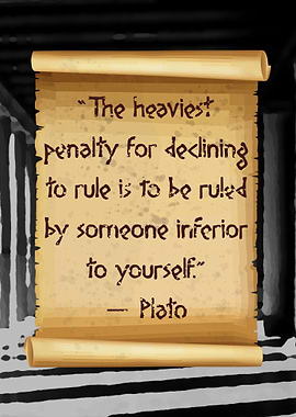 Plato ruled by inferiority