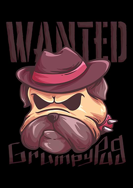 grumpy dog searched pet