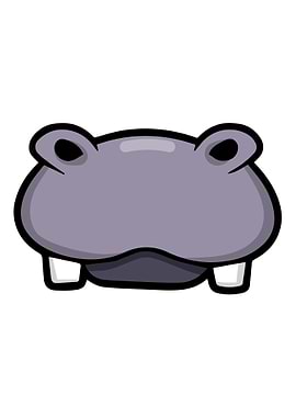 hippo hippopotamus Face