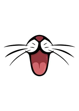 Cat Face art lovers cute