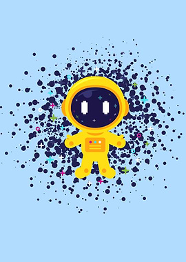 Astronaut Kid in Space