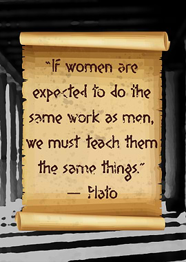 Plato woman same as men