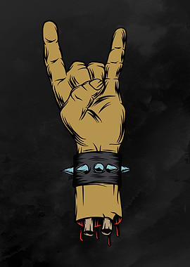 Zombie Devil Horns Hand