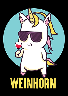 Unicorn Wine Wine Horn Win