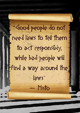 Plato about laws