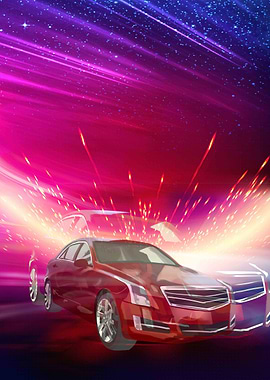 Red Car Illustration