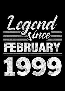 Legend Since February 1999