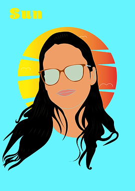 The girl with the glasses