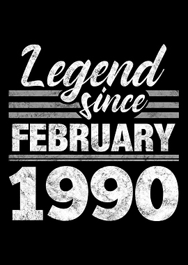Legend Since February 1990