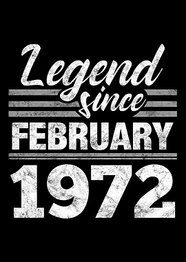 Legend Since February 1972