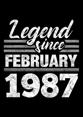 Legend Since February 1987