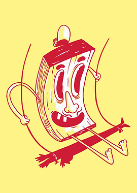 piece of wood on a swing