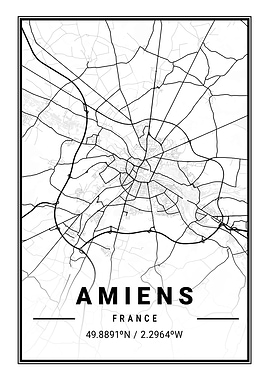 Amiens Light City Map