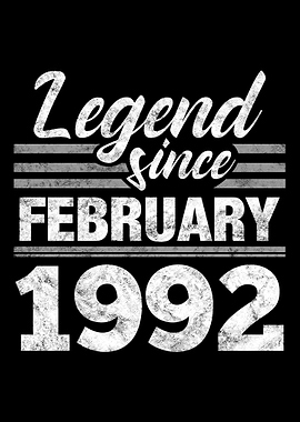 Legend Since February 1992