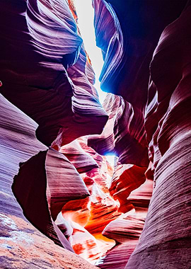 Lightning Between Canyons