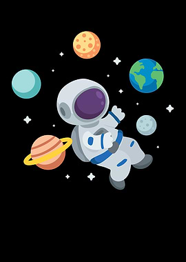 Space Astronaut Juggler