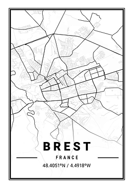 Brest Light City Map