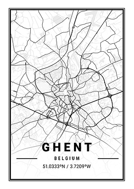 Ghent Light City Map