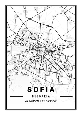 Sofia Light City Map