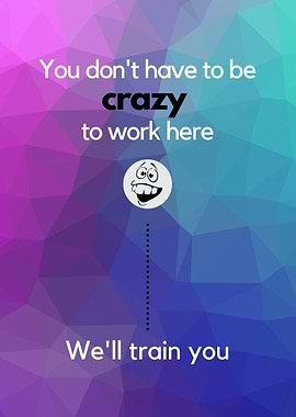 Office sign colorful quote