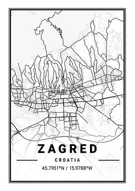 Zagred Light City Map