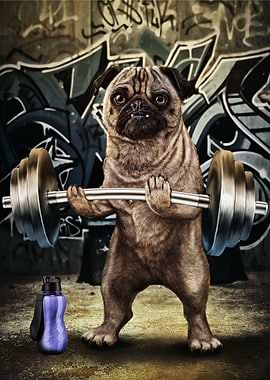 Pug Weightlifting