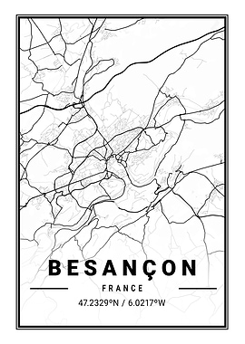 Besanon Light City Map