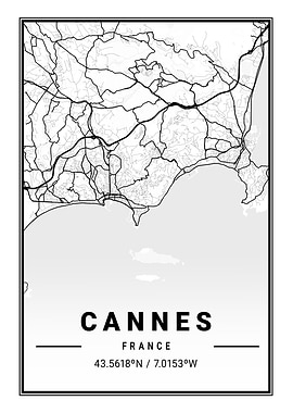 Cannes Light City Map