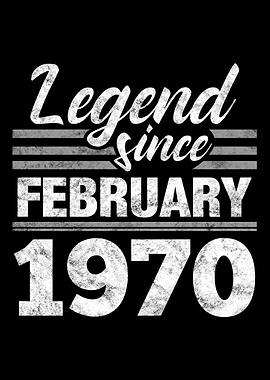Legend Since February 1970