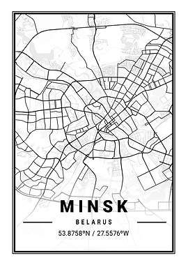 Minsk Light City Map