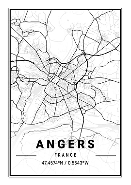 Angers Light City Map