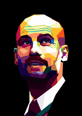 Pep Guardiola in POP ART