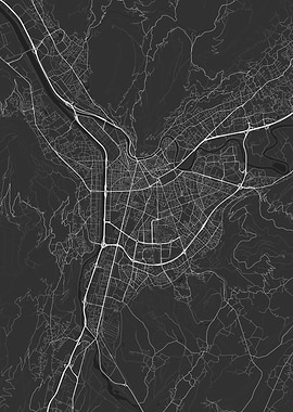 Grenoble France Map