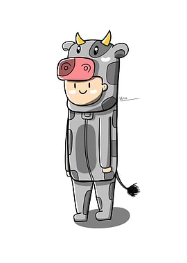 Cow Costume Cartoon