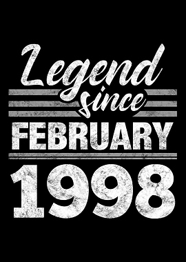 Legend Since February 1998