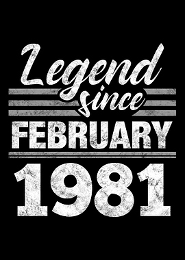 Legend Since February 1981