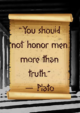 Plato truth over honor