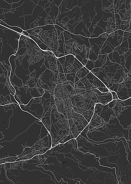 Saint Etienne France Map