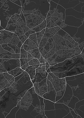 Nottingham England Map