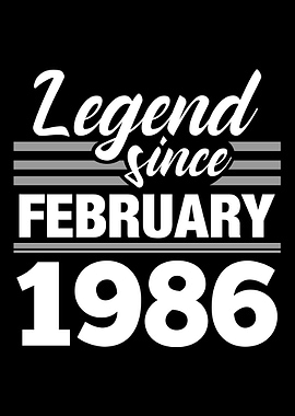 Legend Since February 1986