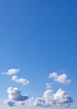 White Clouds and Blue Skie