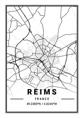 Reims Light City Map