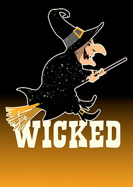 Wicked Witch on Broomstick