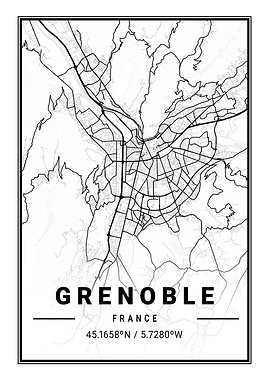 Grenoble Light City Map