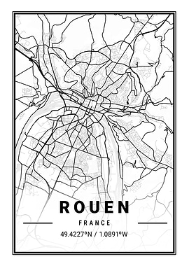 Rouen Light City Map